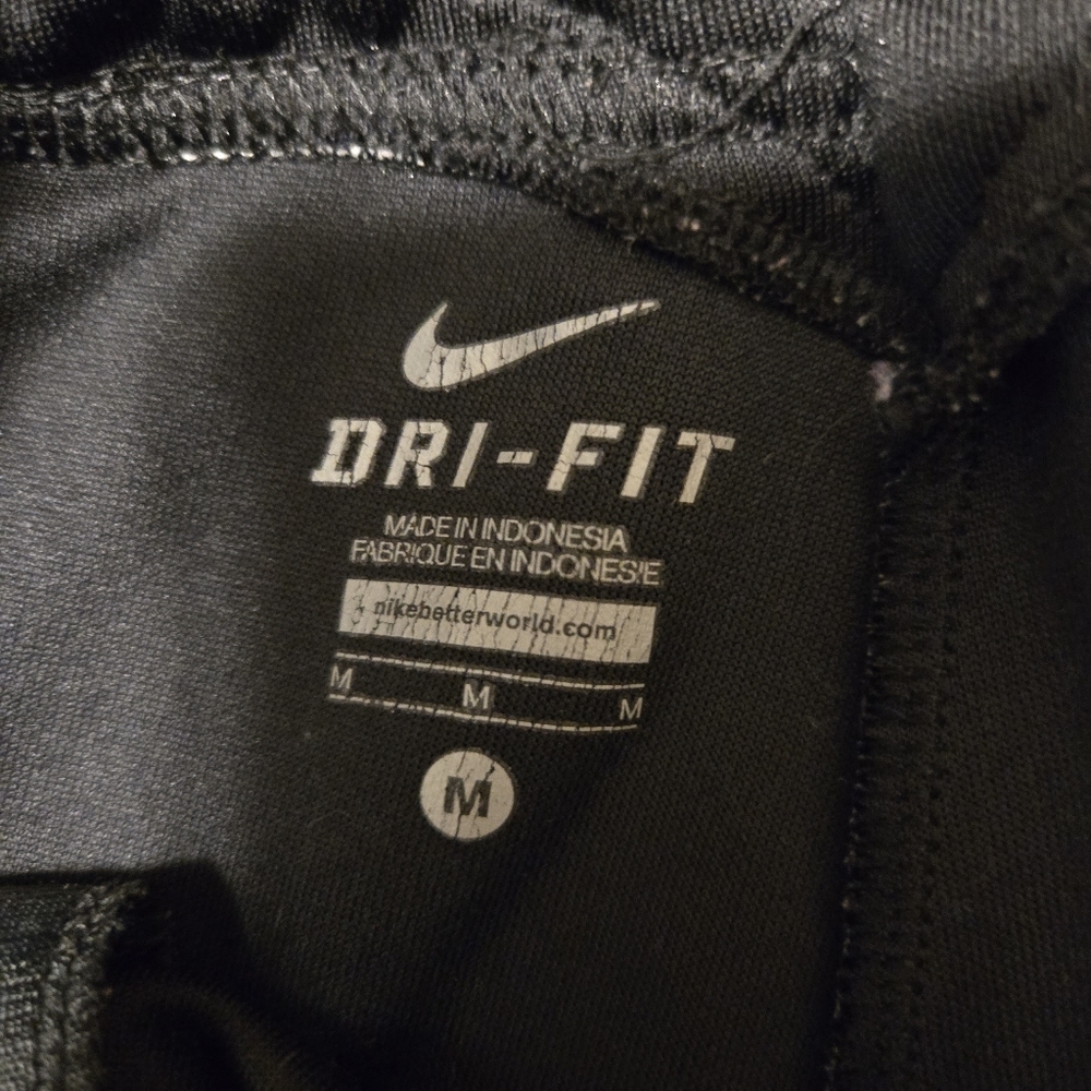Nike DriFit Pants Men's Size Medium  Zip Leg Bottoms Drawstring Waist Pockets - Picture 4 of 8
